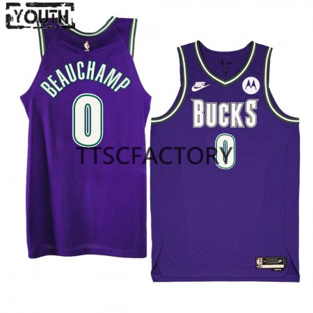 NBA Milwaukee Bucks Trikot MarJon Beauchamp 0 Nike 2022-23 Classic Edition Lila Swingman - Kinder